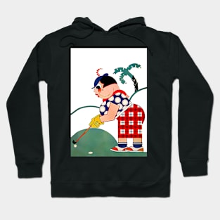 1934 Golfer Illustration Hoodie